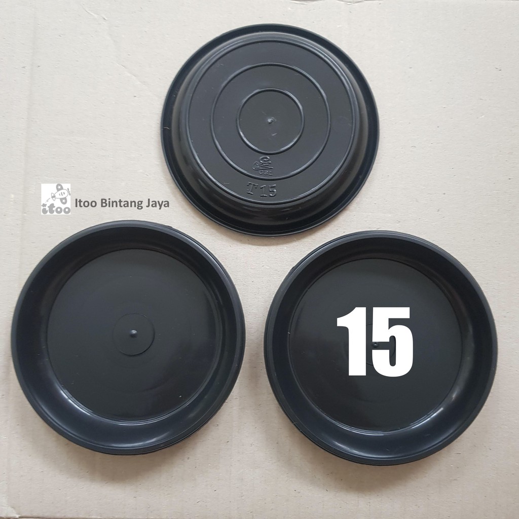 Tatakan Alas Pot Bunga Ukuran 15 Hitam Untuk Pot Ukuran 17 18 20 -t15