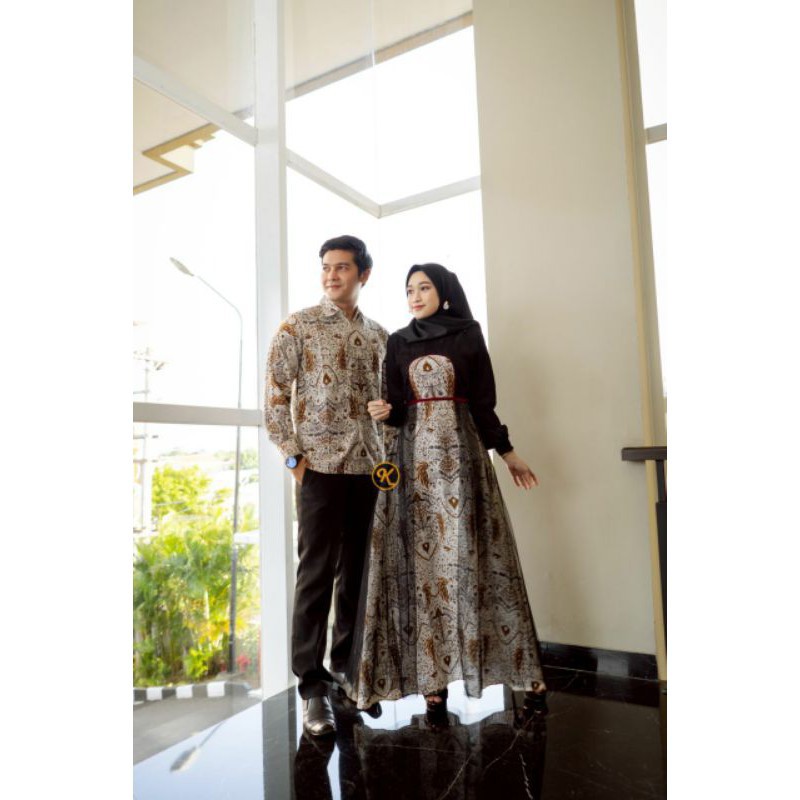 Baju Batik Couple Baju Kondangan Couple Tiara Original Batik Karyaku Pekalongan