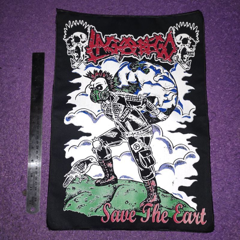 emblem punggung laga bego backpacth sablon emblem punk