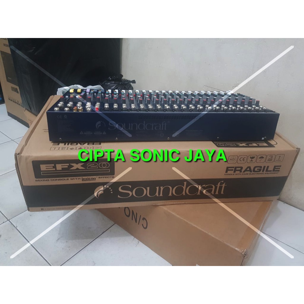 mixer Soundcraft EFX 20. Full 20 Chanel EFX20