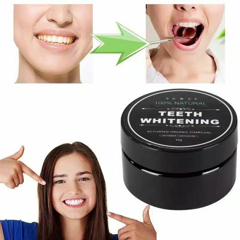 TEETH WHITENING ARANG BUBUK PEMUTIH GIGI ARANG AKTIVE