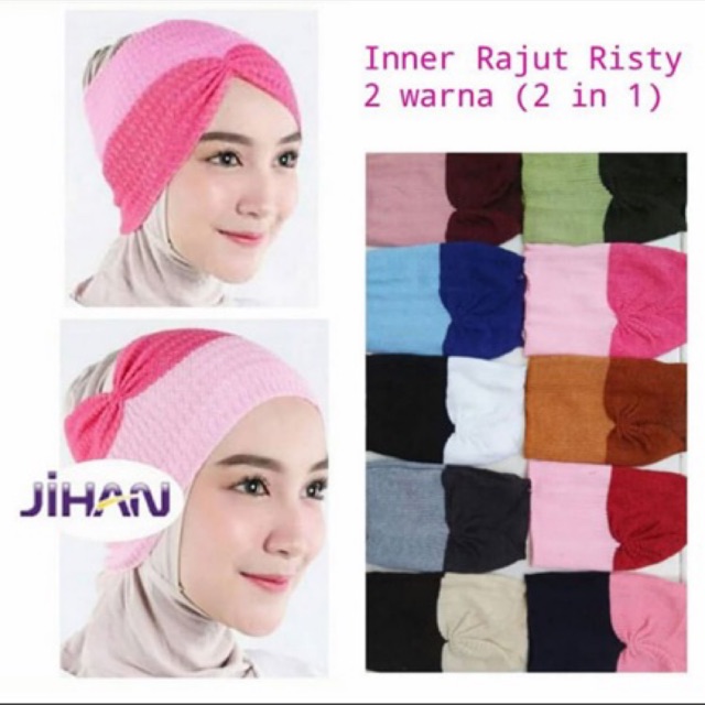 INNER RISTY TWOTONE/CIPUT RAJUT/BANDANA RAJUT/CIPUT KERUT