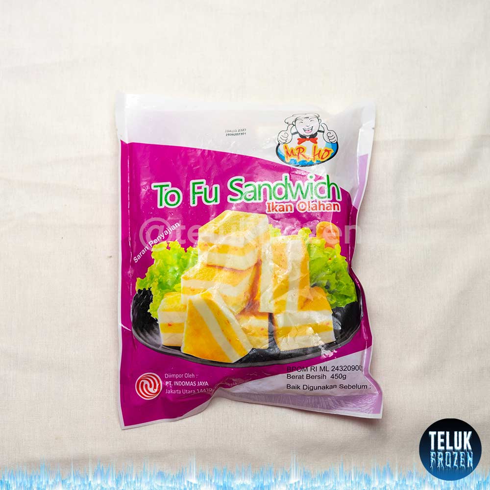 

to fu sandwich mr ho 450gr tofu ikan olahan tahu 450 gram shabu shabu frozen food