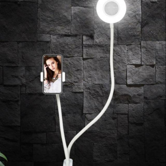 Lampu Ring Tik Tok Ring Light Selfie Lampu Selfi Fiting Flexible Jepit