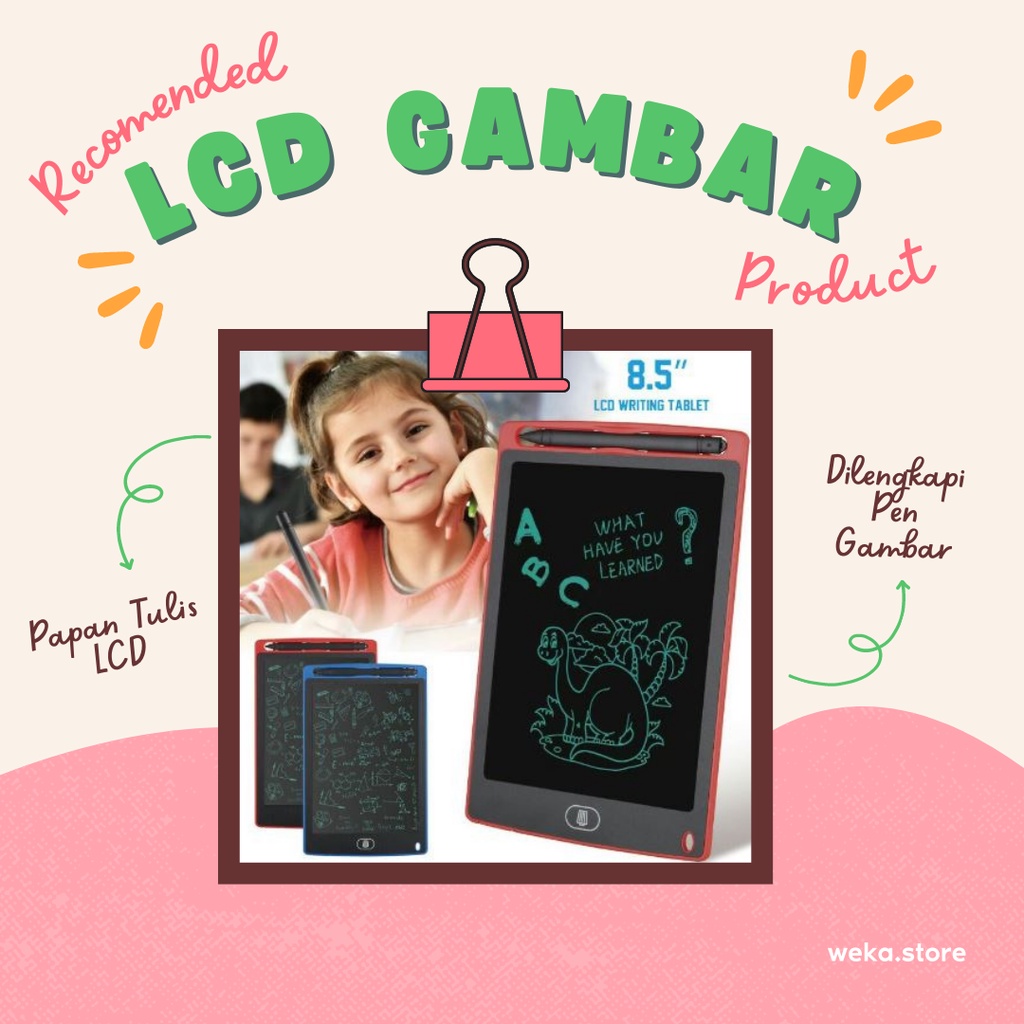 Drawing Tablet Papan Tulis LCD Menggambar Anak, Papan Gambar Anak