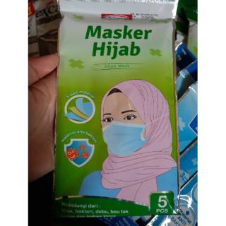 READY MASKER HIJAB INDOMARET  3 PLY ISI 5 PCS Shopee 