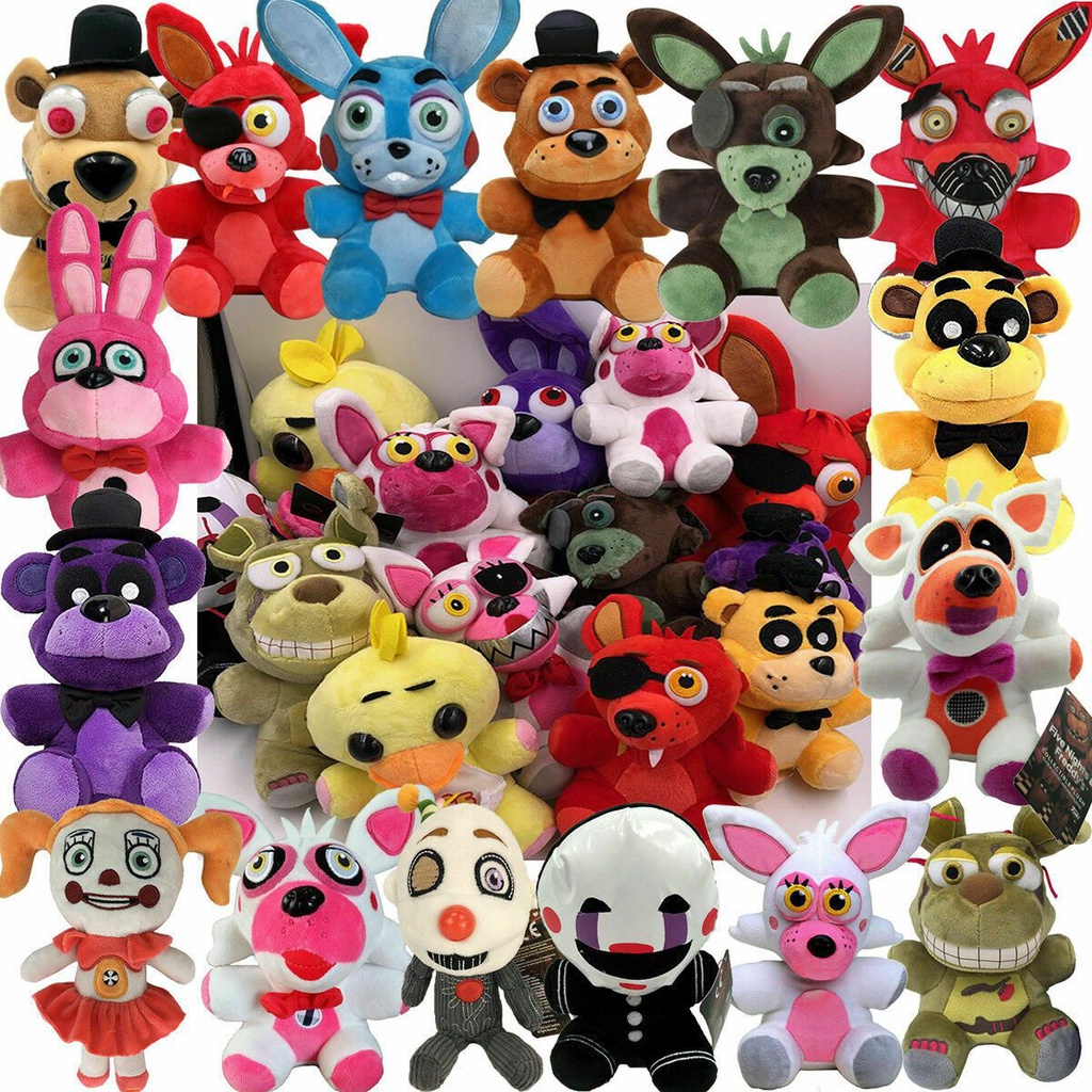 18cm Five Nights at Freddy's Boneka Soft Stuffed Toy Bear Fox Bonnie Golden Mangle Kids Plush Toys Mainan