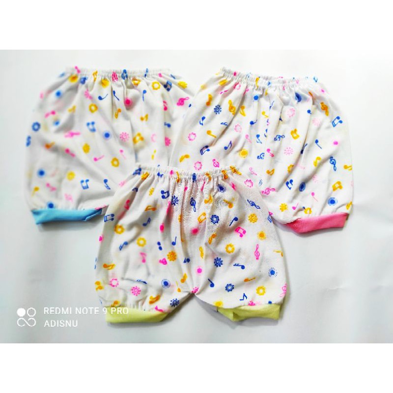 Celana Pendek Bayi Size S Harian Motif Murah (ECER)