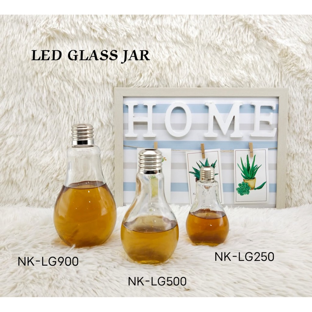 Nakami 250CC Led Glass Jar NK-LG250