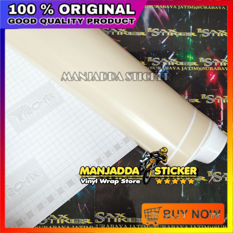 Sticker Skotlet Motor Warna Beige Stiker Scotlite Kekinian