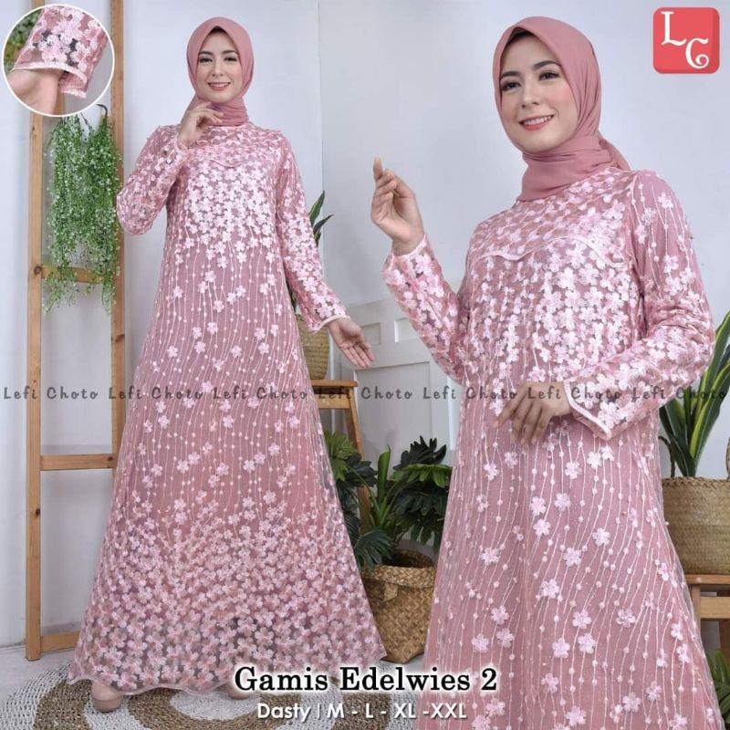 GAMIS TULLE ENDELWIES/GAMIS TERBARU/GAMIS KEKINIAN