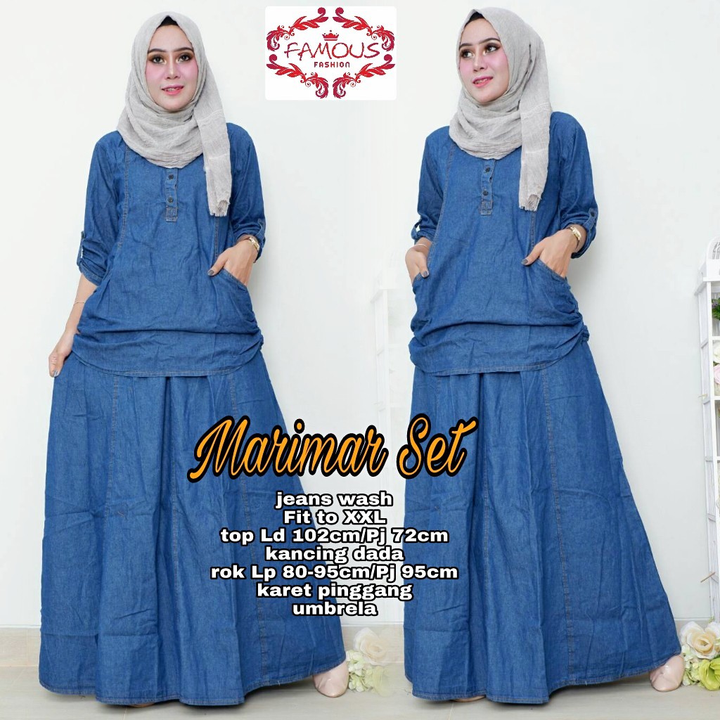 MARIMAR SET FAMOUS | SETELAN JEANS