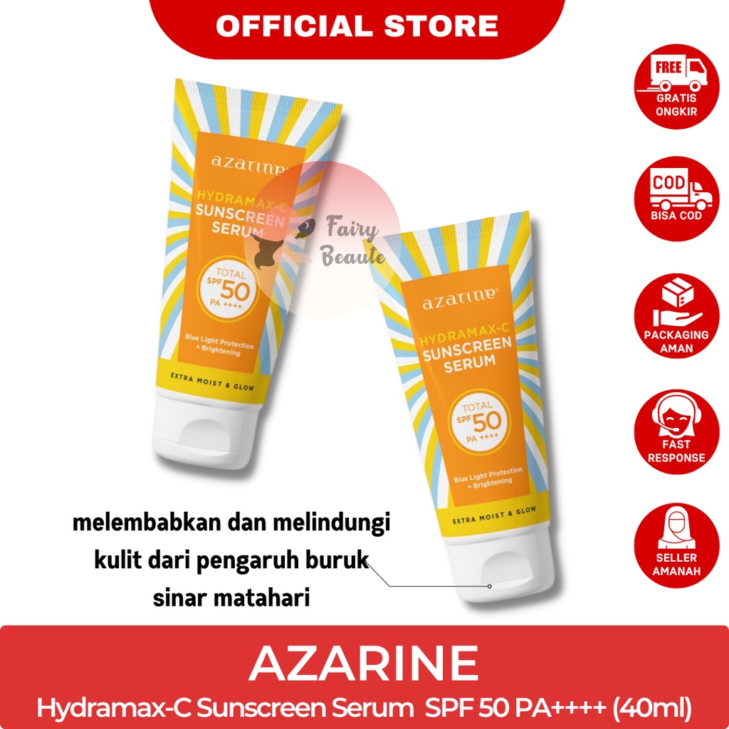 AZARINE Hydrasoothe Sunscreen Gel | Cicamide Barrier sunscreen moisturizer | Calm my acne sunscreen moisturizer | Hydrama