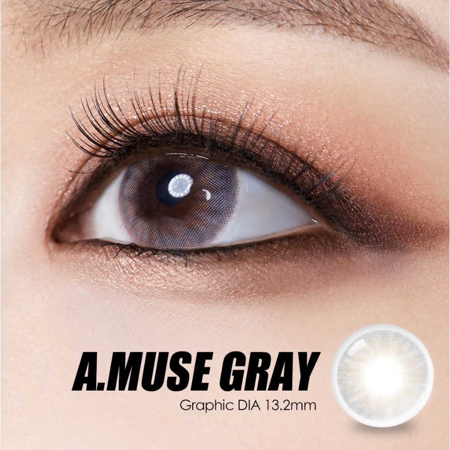 LENSBYSEOUL Olola Amuse - Gray Korea Natural Contact Softlens