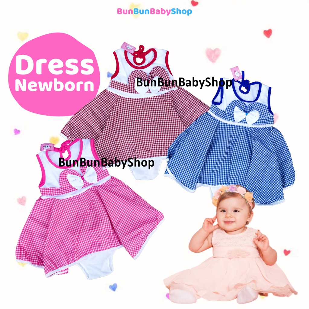 Dress Baby Girl Setelan Anak Cewek Stelan Baju Bayi Lahir Perempuan New Born Lucu Murah Bunbunbabyshop