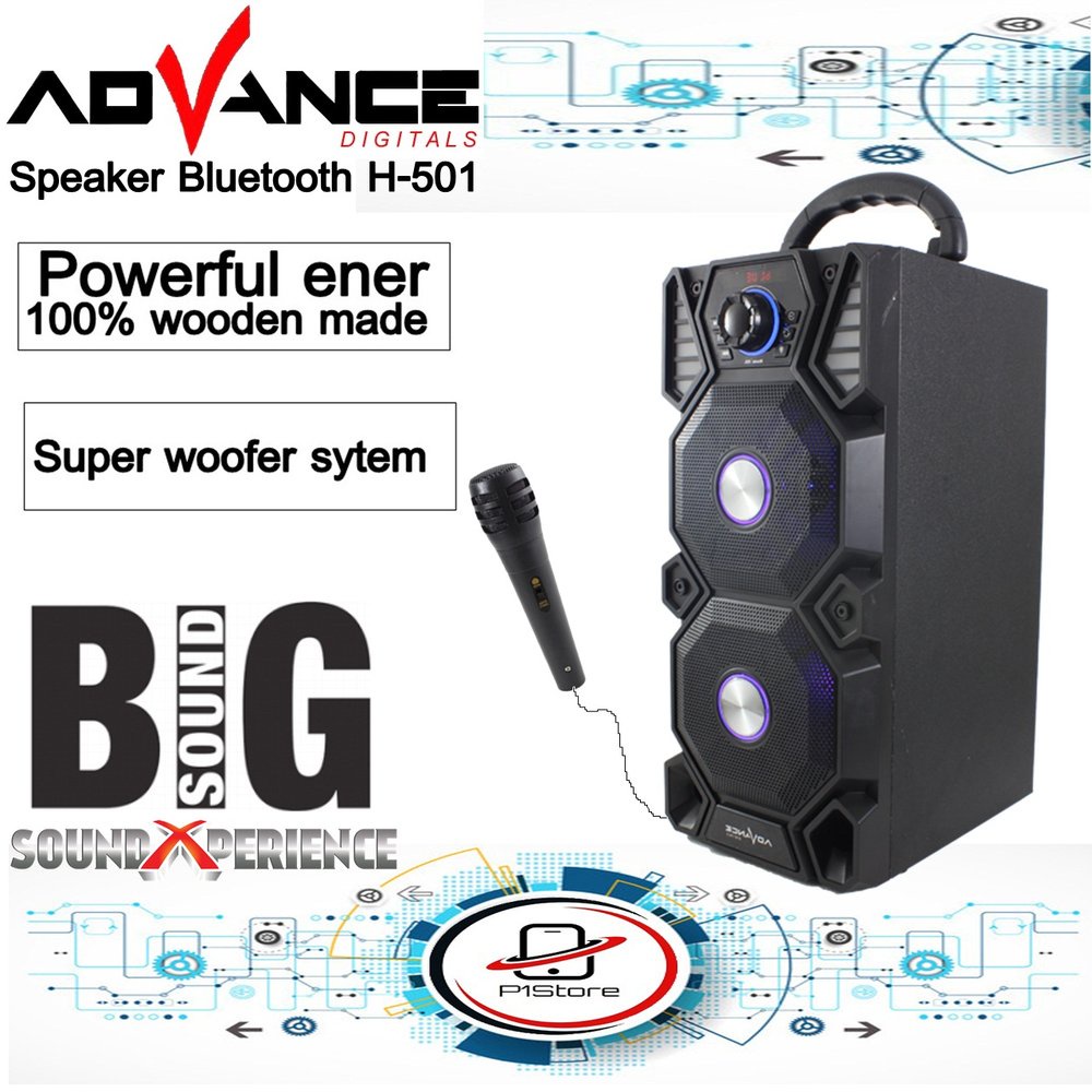 Advance H-501 Speaker Bluetooth Karaoke Mini Ampli Mic Sound System