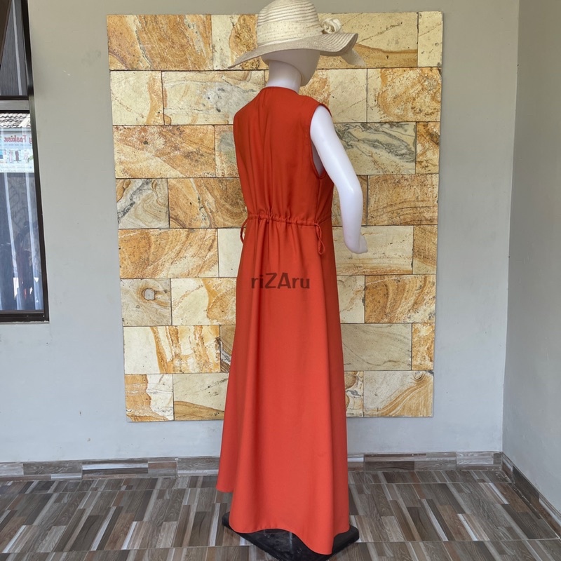 Inner Dress | Lekbong | Kutung | Gamis tanpa lengan bahan Wolly by riZAru original