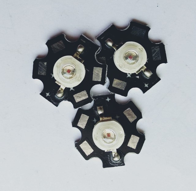 [DSP-9244] LED HPL 1WATT RED 620-625NM GRADE A HPL + STAR PCB BLACK AQUASCAPE DECORATION