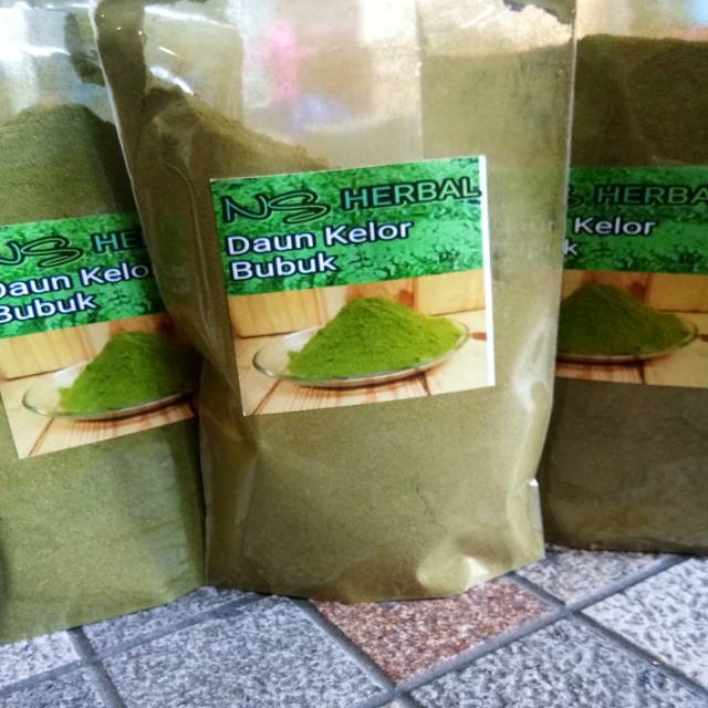 Bubuk daun kelor 100gram / herbal / masker wajah