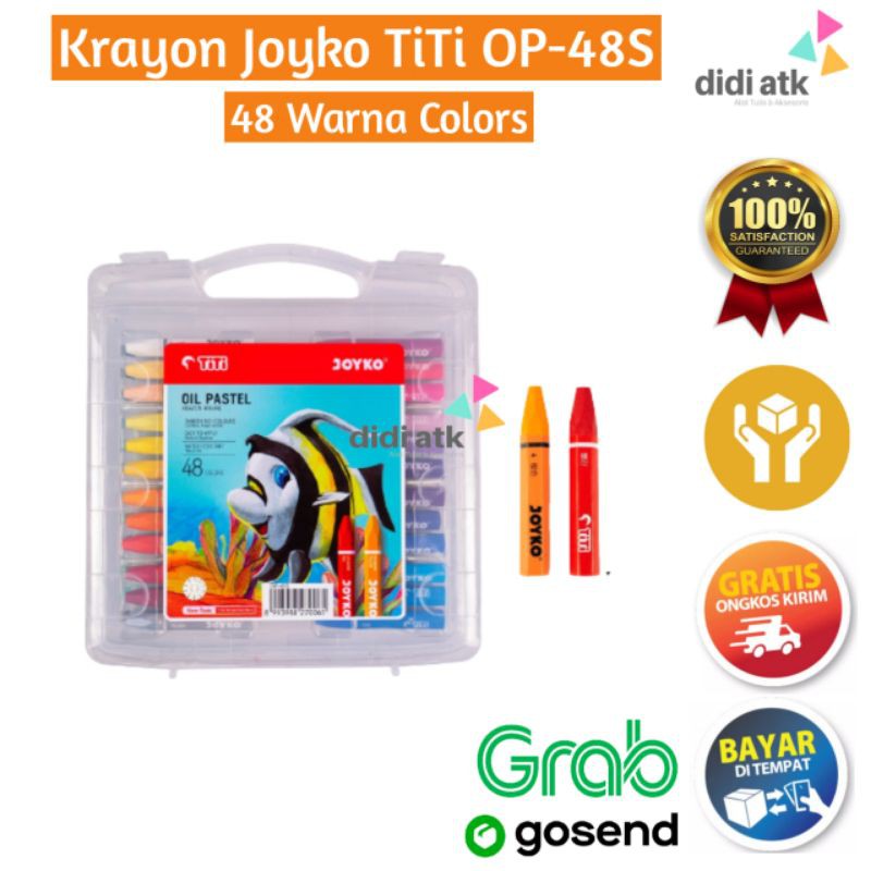 

Krayon Joyko Titi 48 Warna / Oil Pastel Crayon Minyak TiTi OP-48S 48 Colors