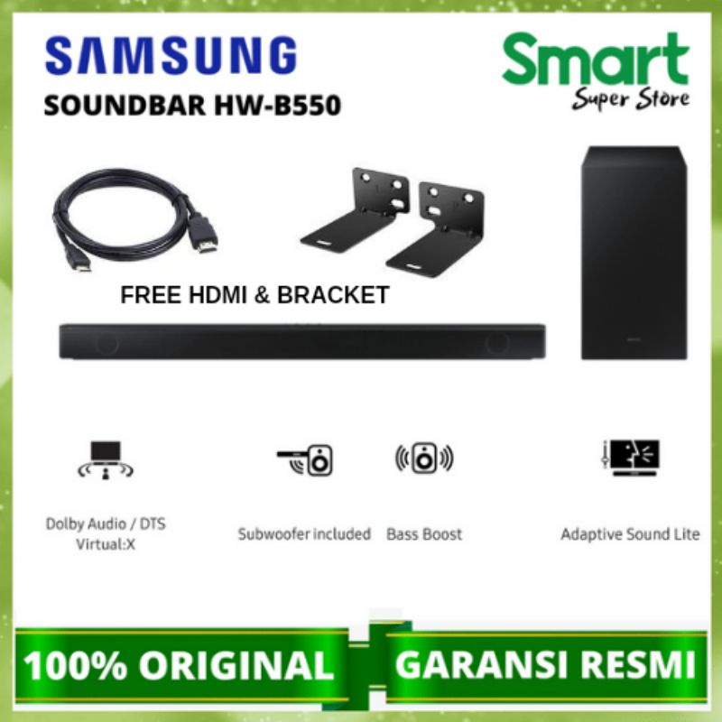 Samsung Soundbar HW-B550 Bluetooth RMS 410 Wireless HDMI arc