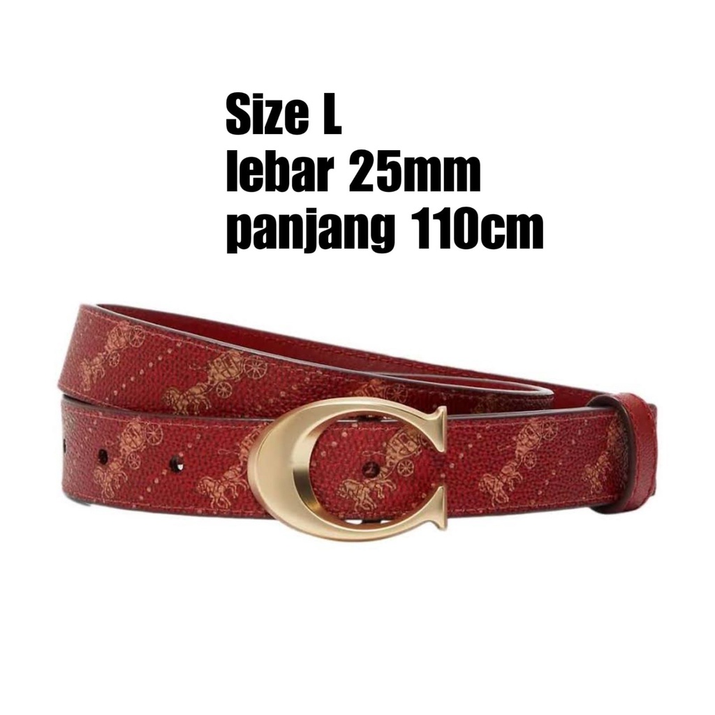 Sabuk Coach Horse Red New Original New Original