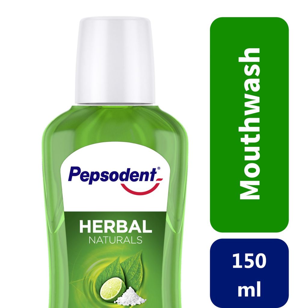 Pepsodent Mouthwash Herbal Natural 150ML