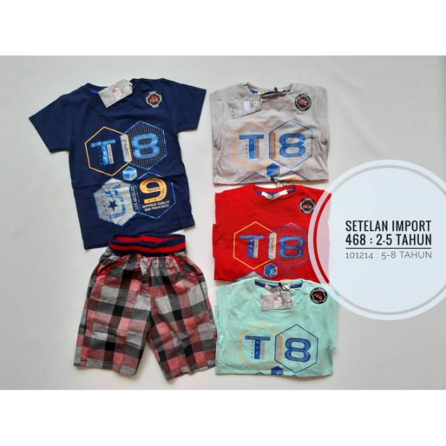 Setelan anak import yess Kids