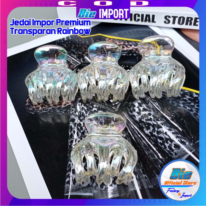 Jedai Transparan Rainbow Premium Size Besar Impor Best Seller