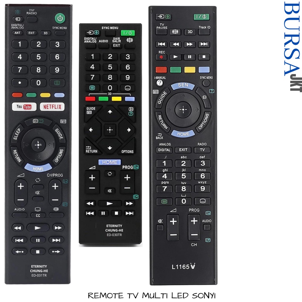 REMOTE TV LED SONY BRAVIA SMART TV YOUTUBE NETFLIX DIGITAL MULTIFUNGSI