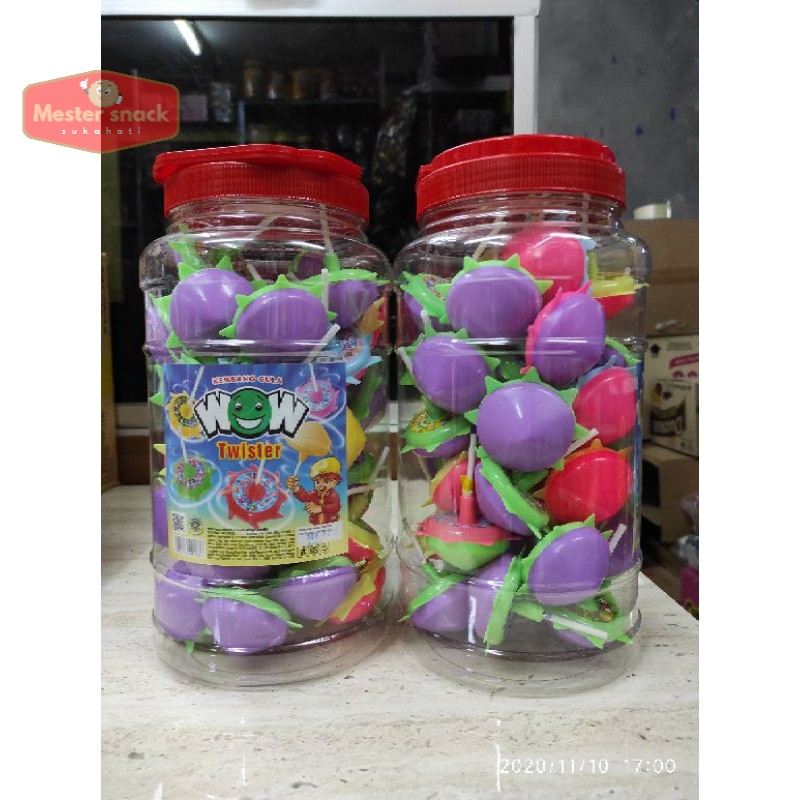 

Permen Wow Twister Toples / Permen Gangsing (1 pack isi 40 pcs)