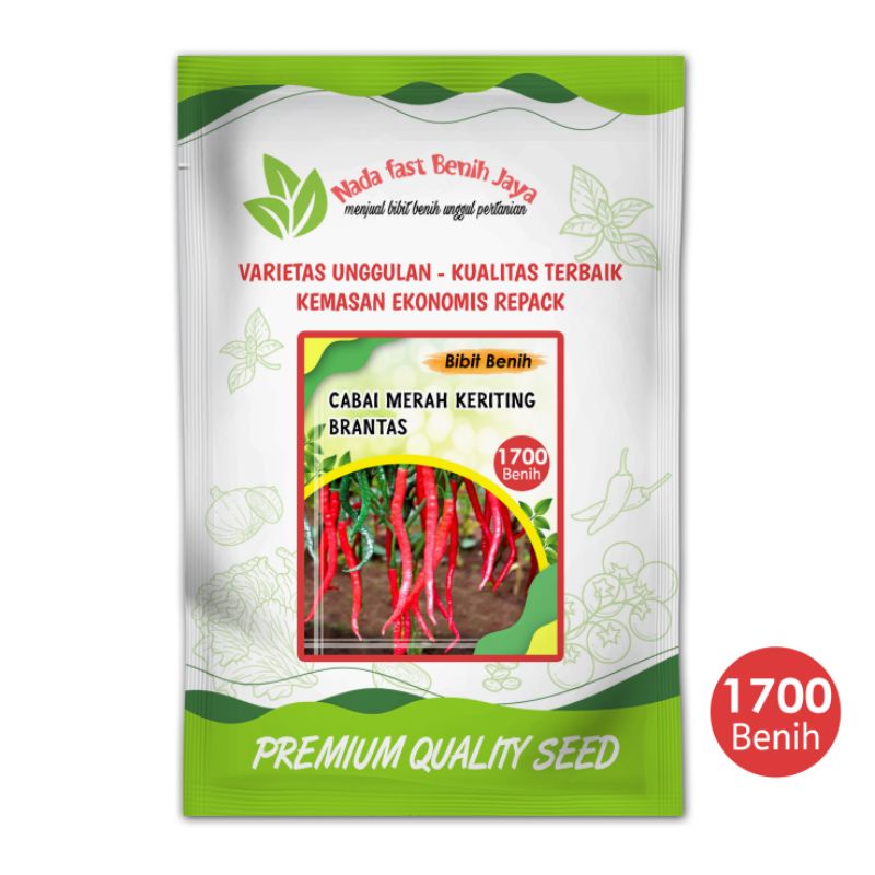 Nada fast benih jaya - Benih cabe merah keriting brantas 1700 biji / bibit cabe keriting super