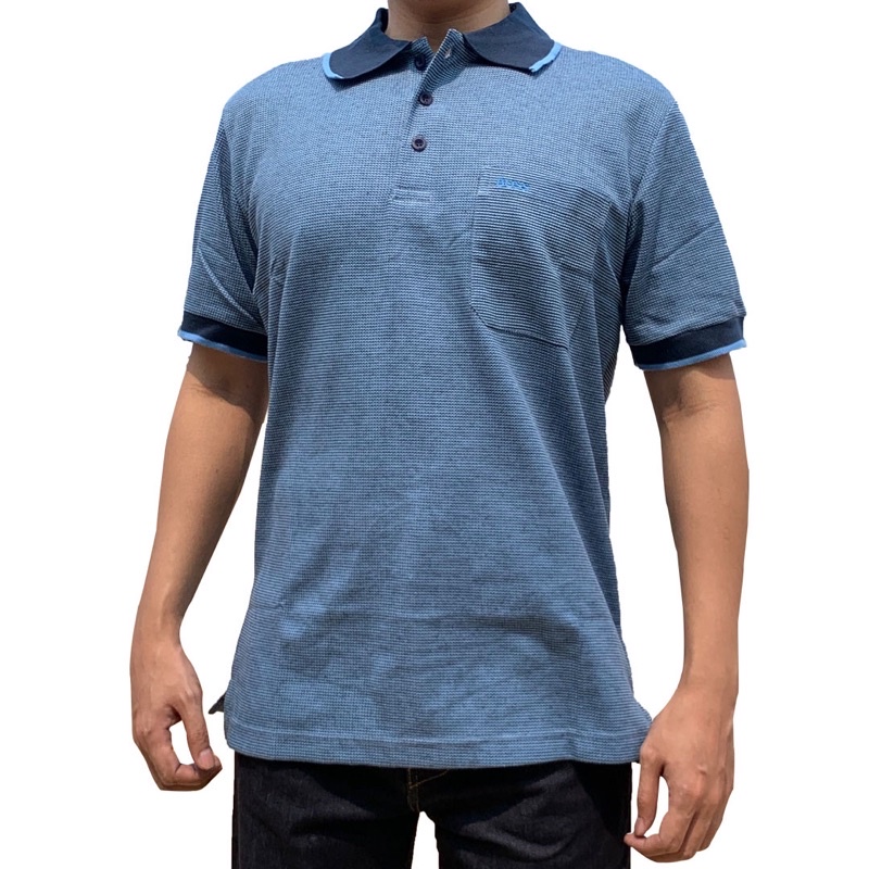 Kaos Polo Shirt Pria ZG BOSS - Regular Fit Kaos Kerah Pria BOSS