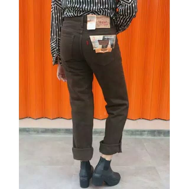 Promo Celana Jeans Levis Panjang Wanita Original Celana Jeans Boyfrend Cewek   Hitam  29 Murah