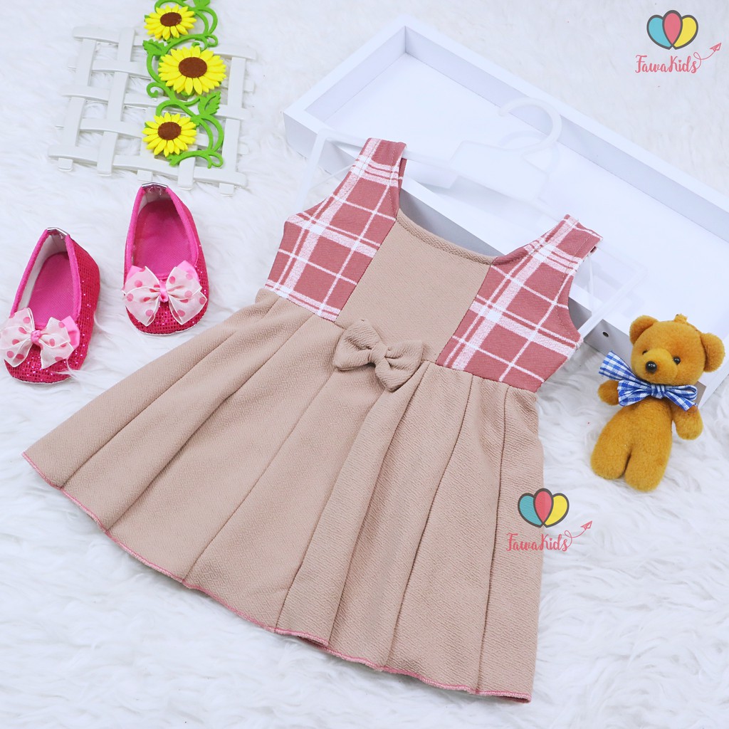 (0-6 Bulan) Dress Clairine Baby New Born / Dres Anak Perempuan Pakaian Bayi Kado Adem Baju New Born babycinnamon