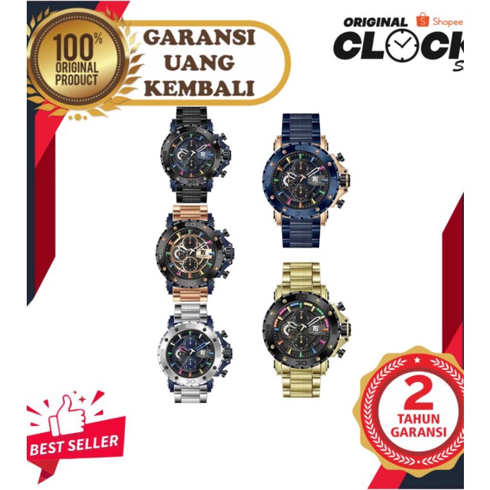 JAM TANGAN PRIA WANITA | RANTAI | KULIT | KARET | MURAH | - pria T5 H 3702 ori include box paper bag