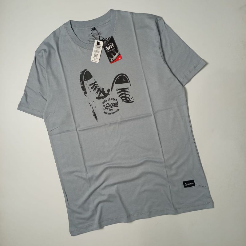 Kaos Pria Distro Abu-abu