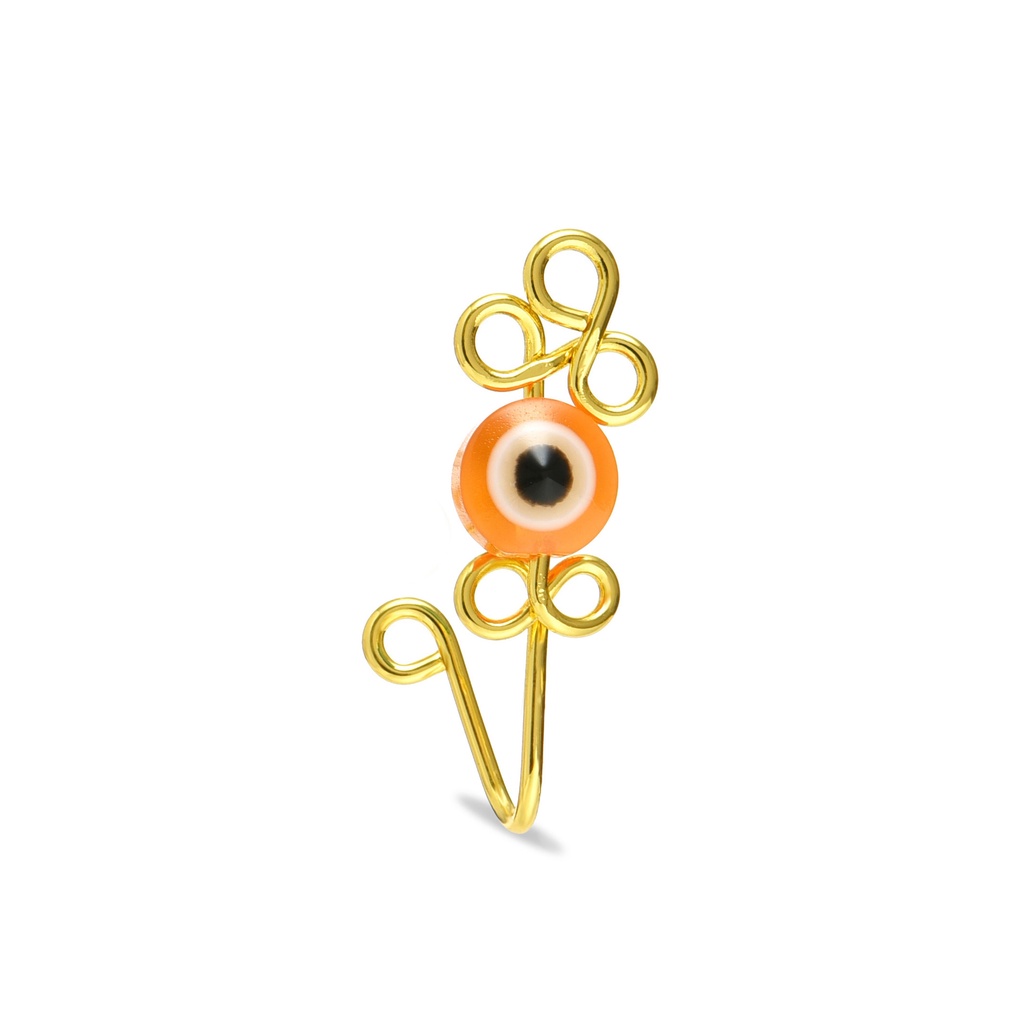 Cincin Klip Hidung Tanpa Lubang Desain Mata Demon