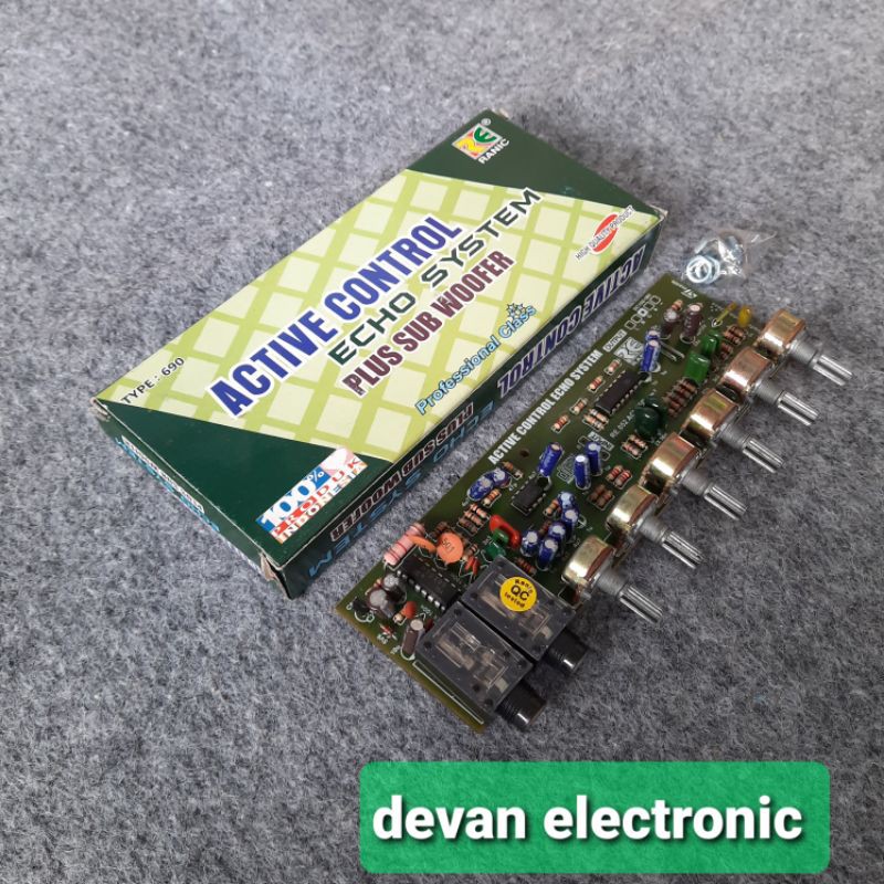 kit tone control stereo mic echo plus subwoofer