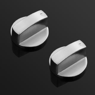 2Pcs Knob Pengganti Bahan Zinc Alloy Warna Silver untuk 2Pcs Knob Pengganti Bahan Zinc Alloy Warna Silver untuk