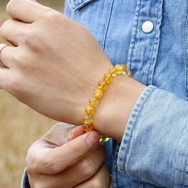 Gelang Citrine Batu Asli Natural