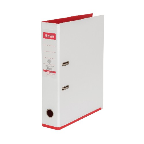 

Bantex Lever Arch File Ordner Plastic Two Tone 7cm Folio WhiteRed 1465V0709