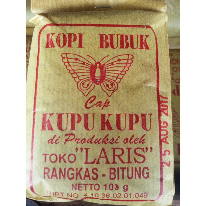 Kopi Hitam Cap Kupu Kupu 100g