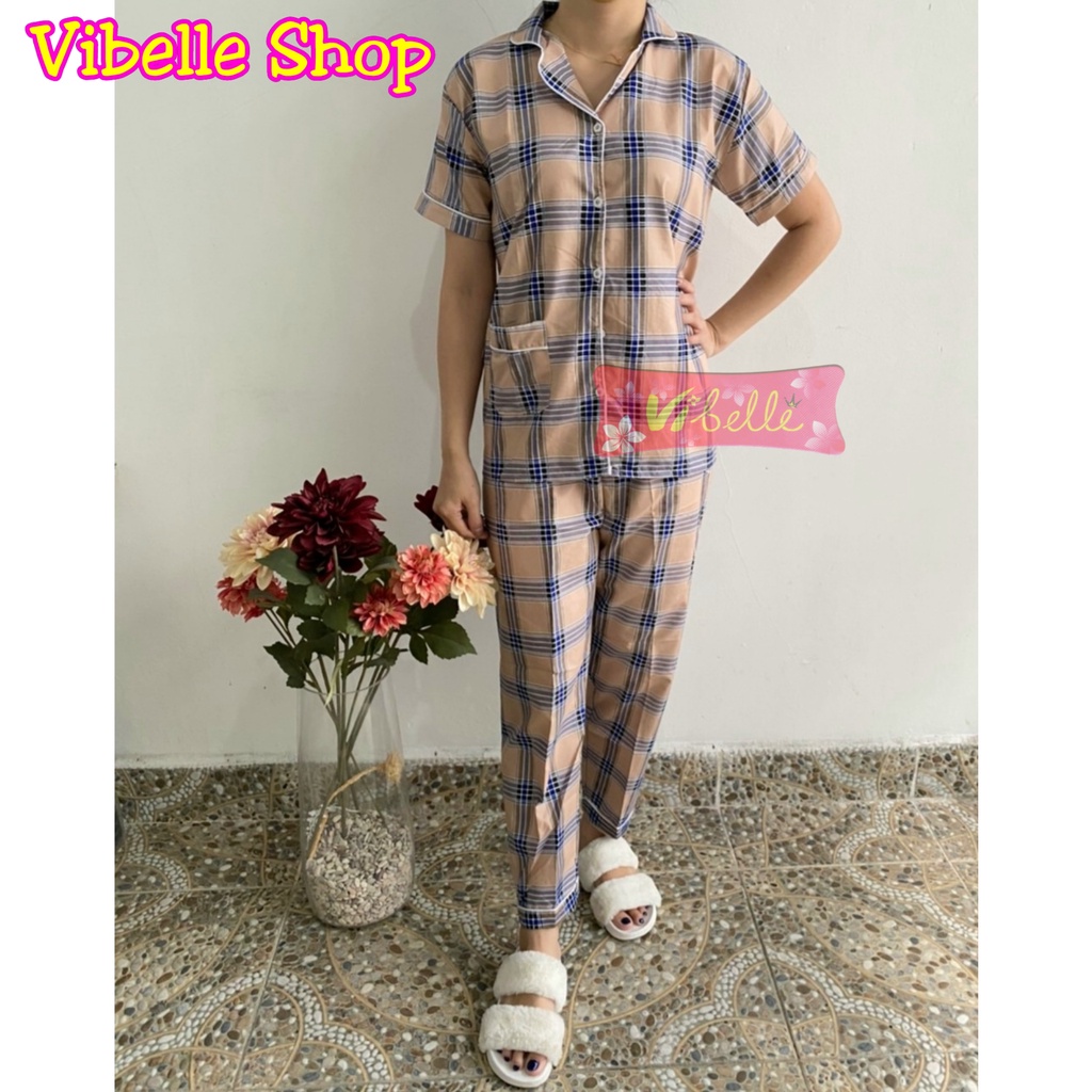 VIBELLECP - CP Vibelle shop grosir baju tidur piyama karakter fashion murah wanita-CP KOTAKBESAR CREAM