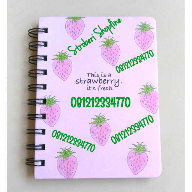 

Notes Spiral Strawberry (Uk. 14x10.5cm)