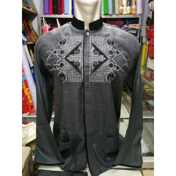 baju koko bordir baju koko dewasa taqwa murah