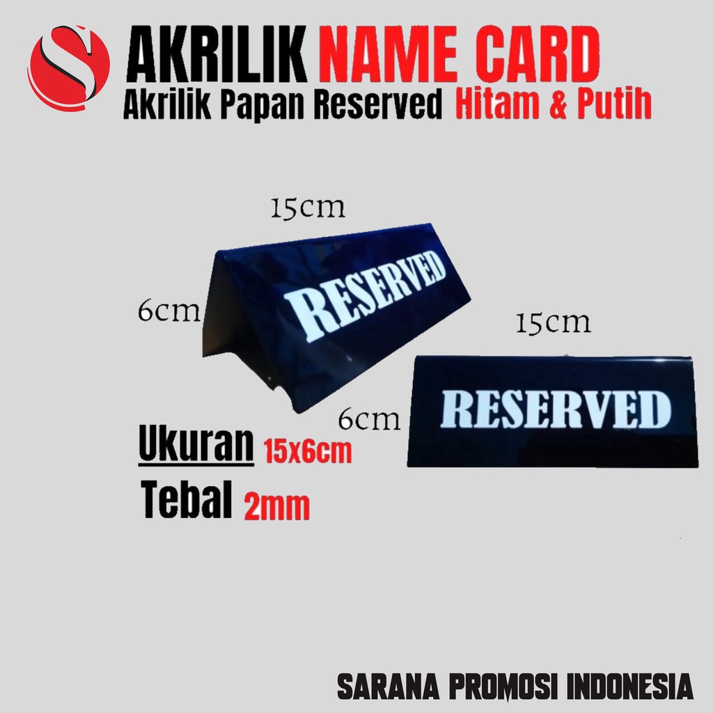 

AKRILIK RESERVED Papan meja reserved , reserved akrilik / akrilik custom