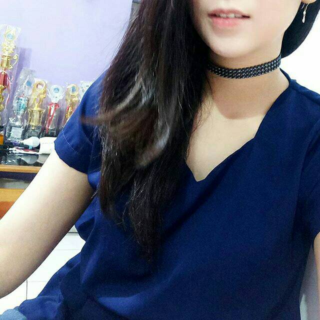 Medium 3 Row Black Diamond Choker Necklace | Kalung Handmade Premium Collection