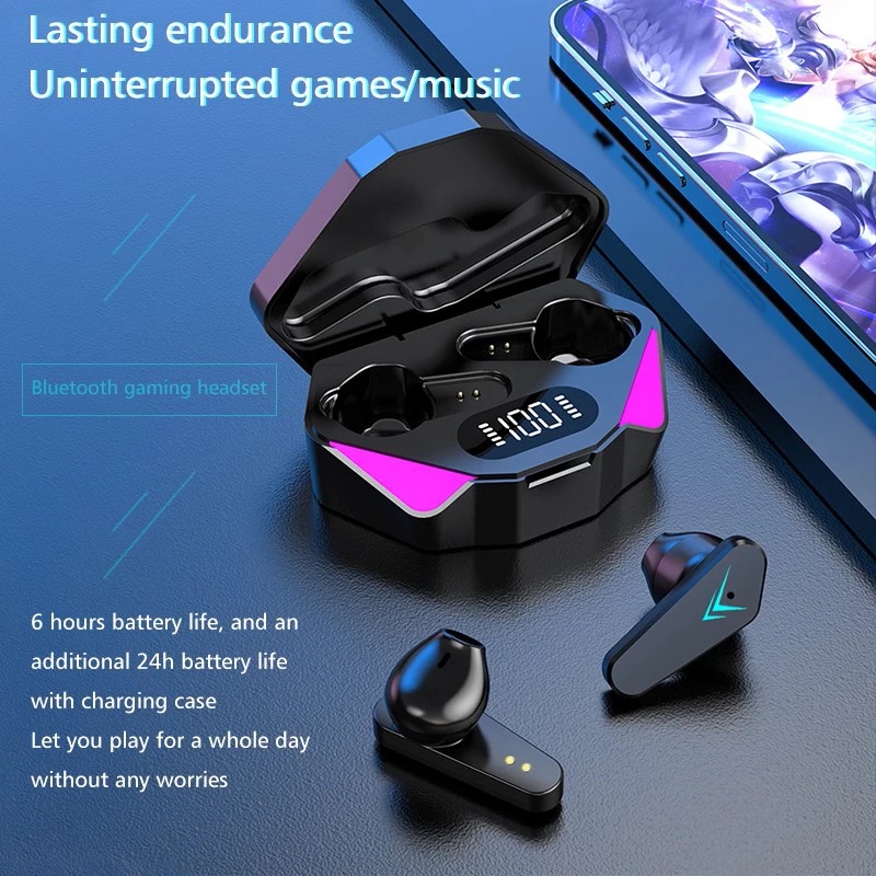 FEGEN TWS Alien ROBO X15PRO Gaming No Delay Headset Bluetooth V5.0 For Iphone Android PC Laptop Headset Gaming-3