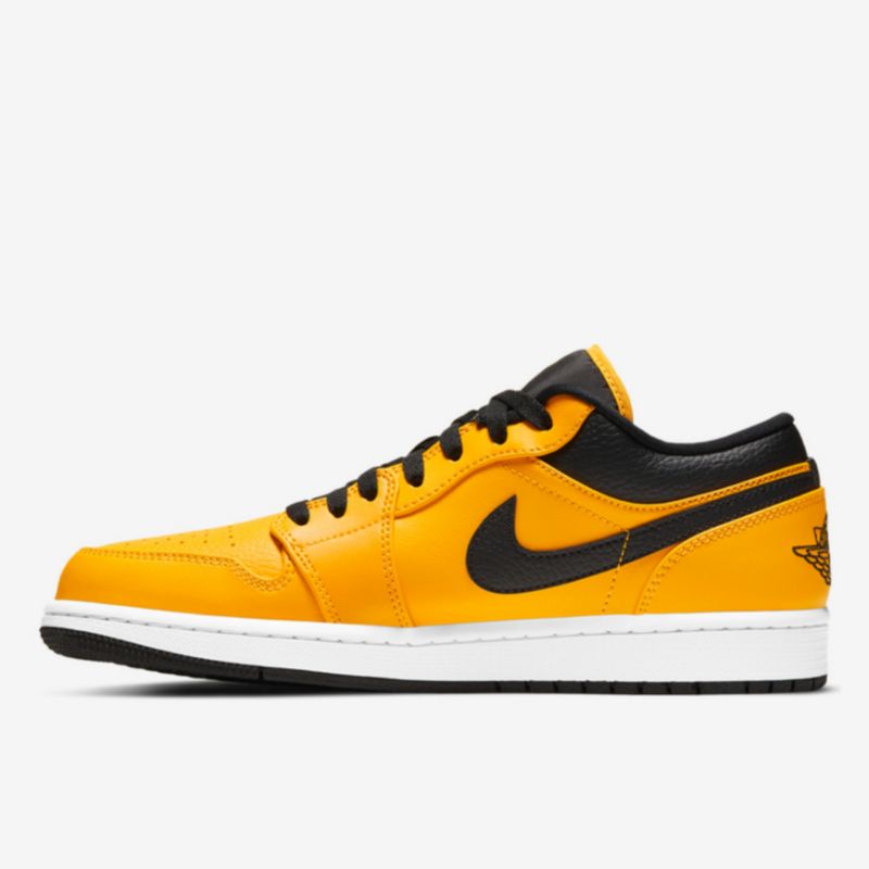 NIKE JORDAN 1 LOW UNIVERSITY GOLD BLACK/WHITE